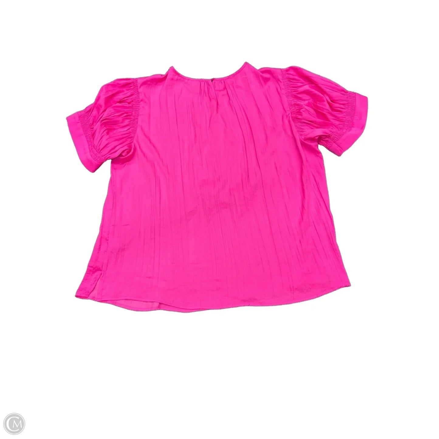 Blouse Short Sleeve By Vince Camuto In Pink, Size: Xl