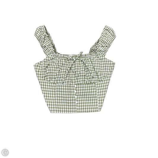 Top Sleeveless By Monteau In Green, Size: Xl