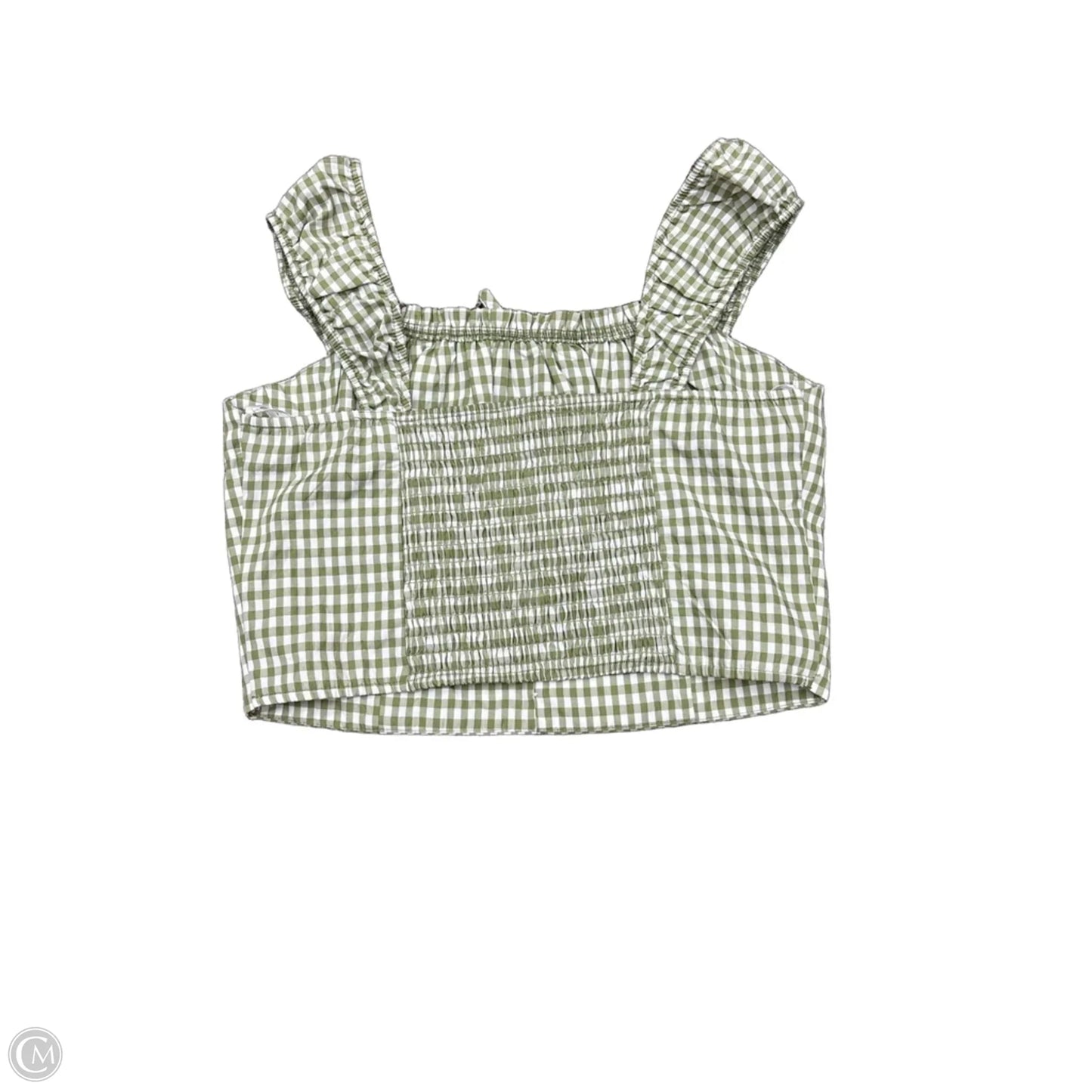 Top Sleeveless By Monteau In Green, Size: Xl