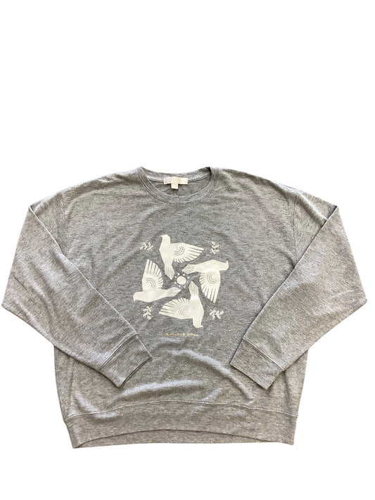 Top Long Sleeve By Spiritual Gangster In Grey, Size: Xl