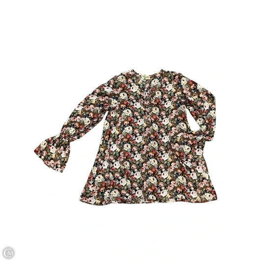 Tunic Long Sleeve By Mumu In Floral Print, Size: S