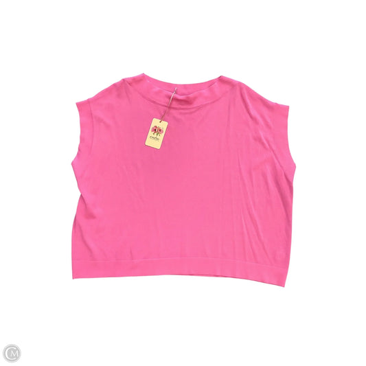 Vest Sweater By Entro In Pink, Size: S