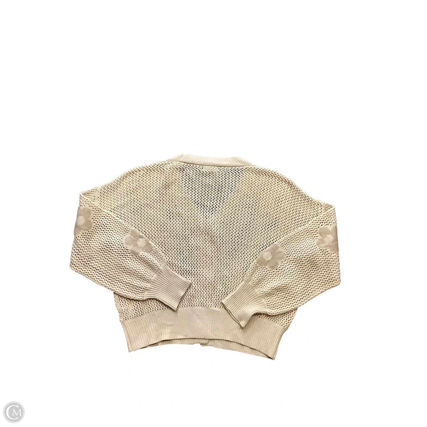 Sweater Cardigan By Cmc In Cream, Size: L
