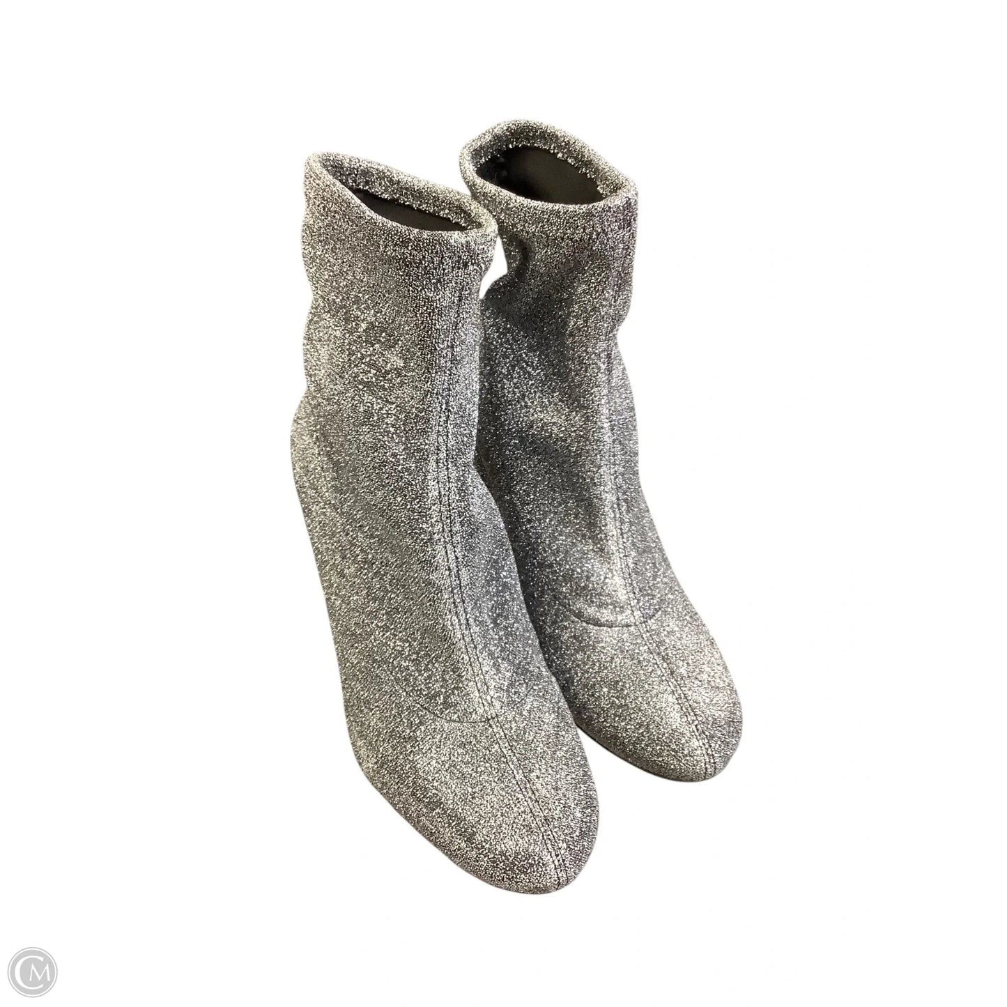 Boots Ankle Heels By Michael By Michael Kors In Silver, Size: 5