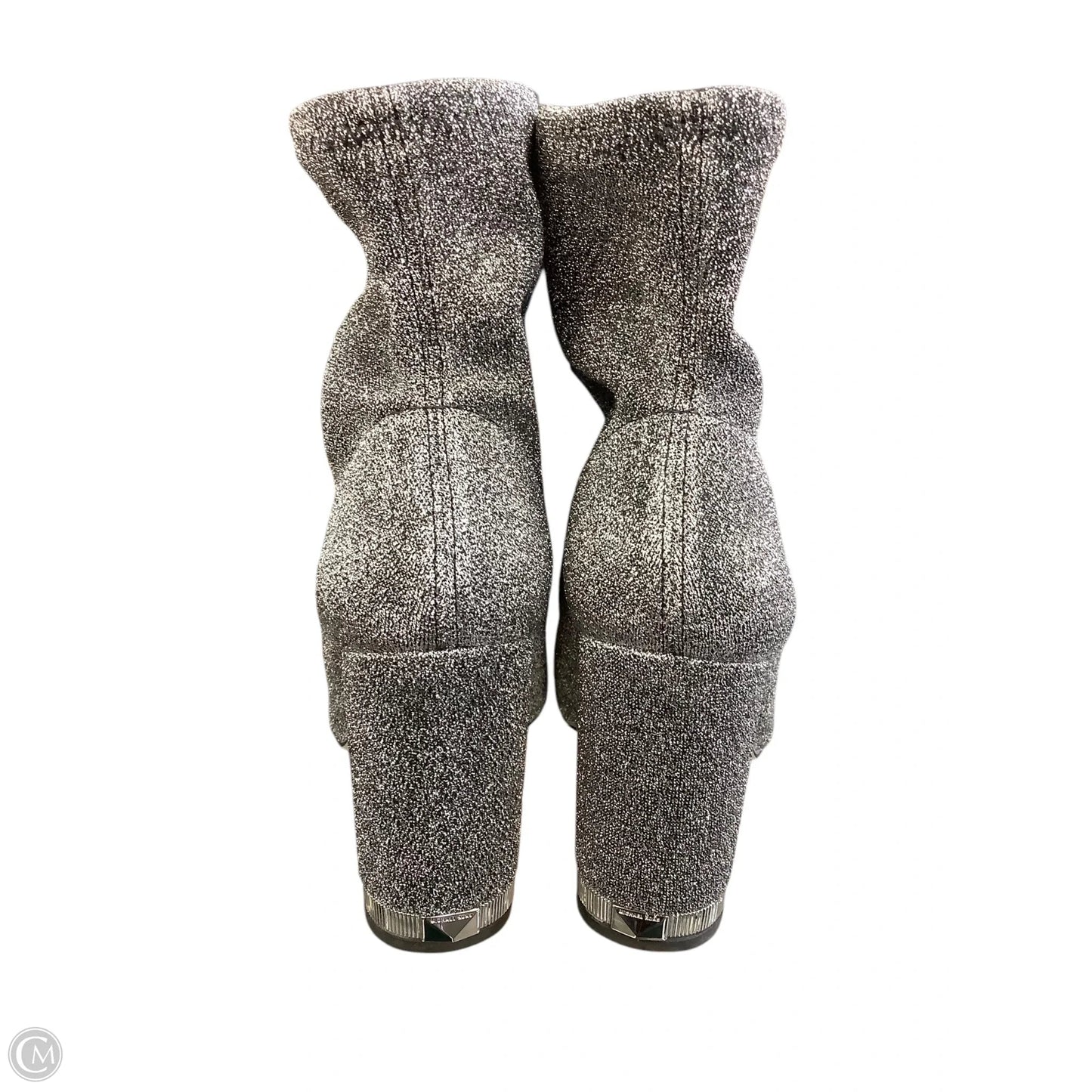 Boots Ankle Heels By Michael By Michael Kors In Silver, Size: 5