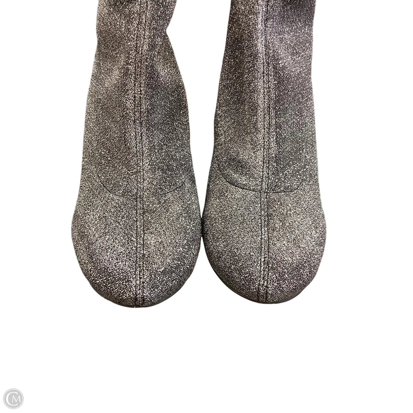 Boots Ankle Heels By Michael By Michael Kors In Silver, Size: 5