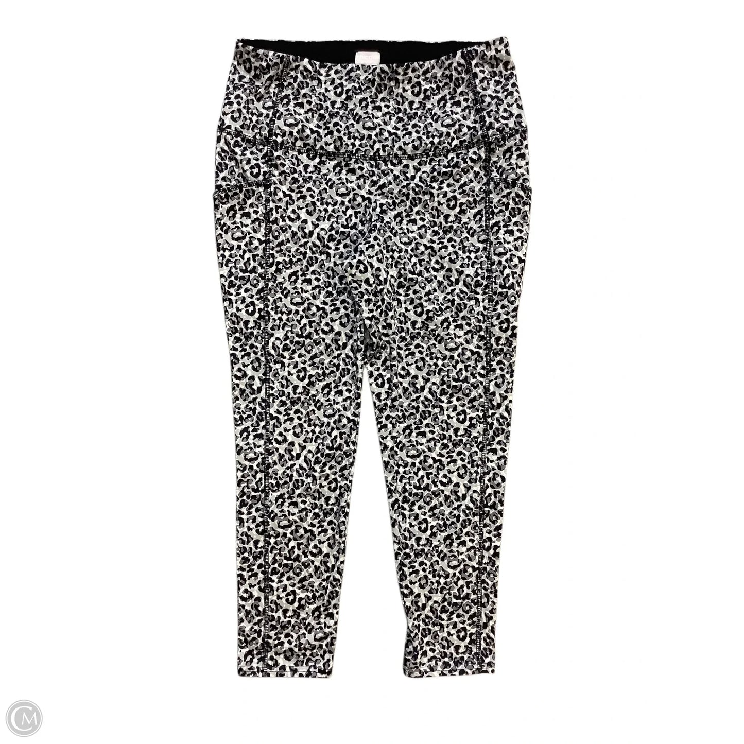 Athletic Leggings By Zenergy By Chicos In Grey, Size: M