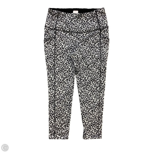 Athletic Leggings By Zenergy By Chicos In Grey, Size: M