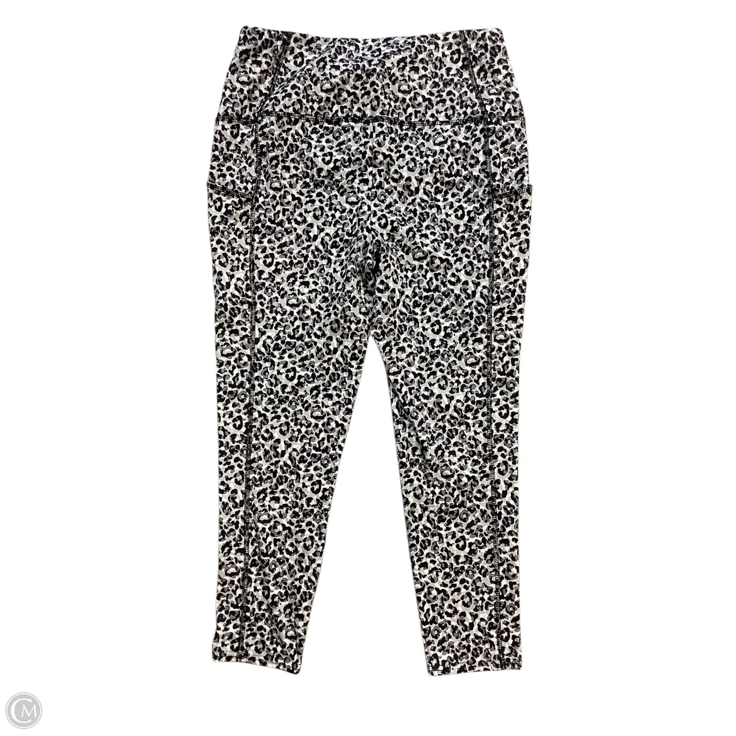 Athletic Leggings By Zenergy By Chicos In Grey, Size: M