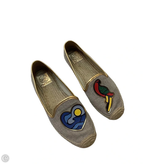 Shoes Designer By Tory Burch In Gold & Tan, Size: 8