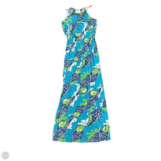 Dress Designer By Lilly Pulitzer In Blue & Green, Size: M