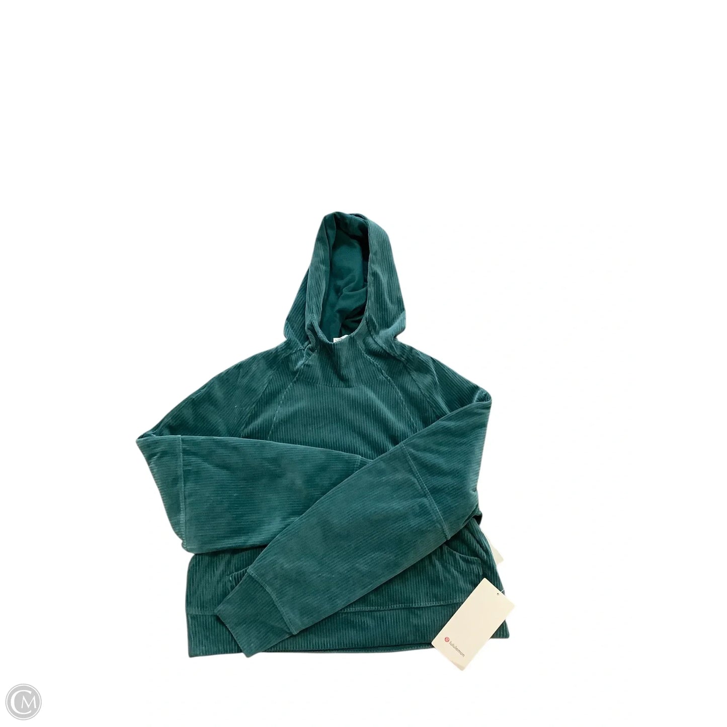 Athletic Sweatshirt Hoodie By Lululemon In Teal, Size: Xs