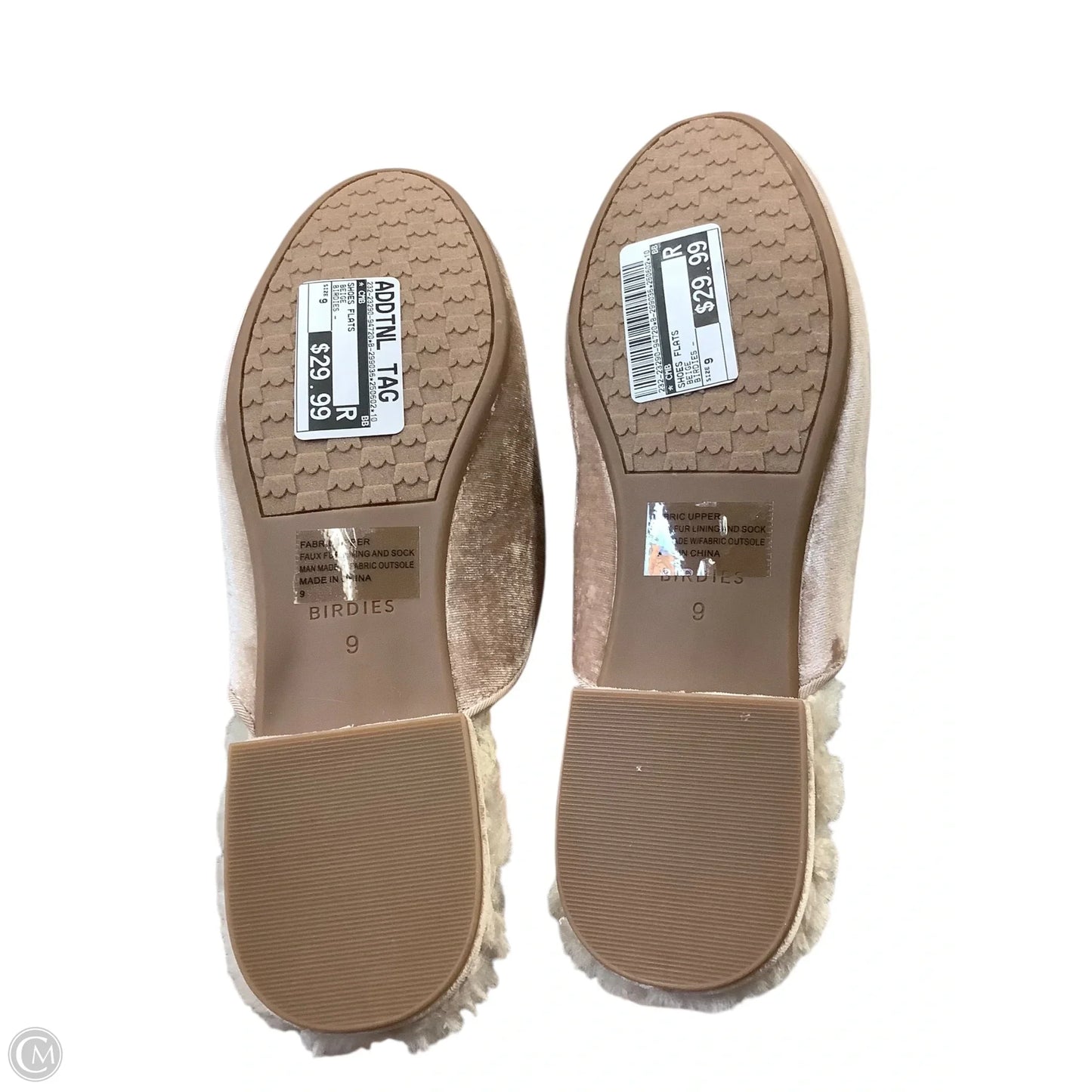 Shoes Flats By Cmb In Beige, Size: 9