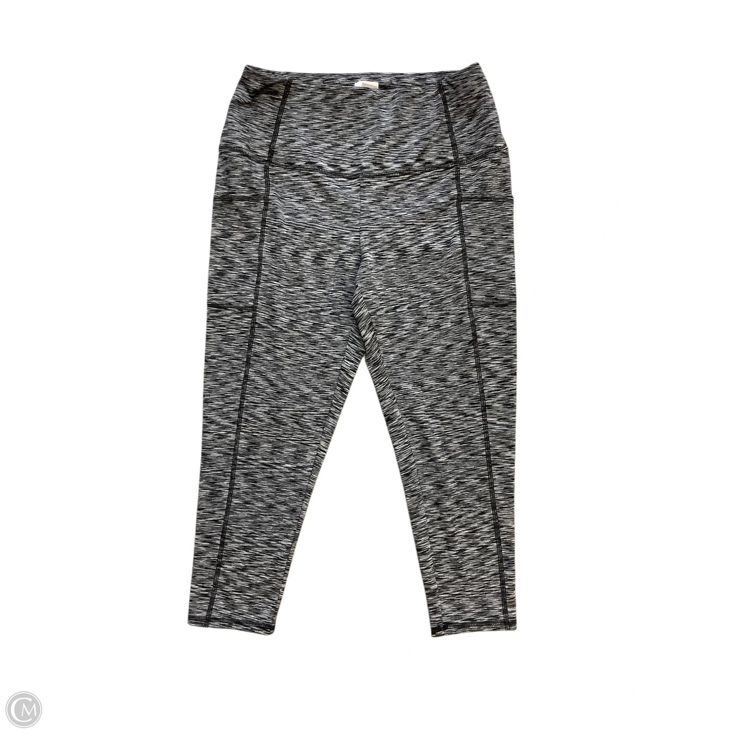 Athletic Leggings By Chicos In Grey, Size: M