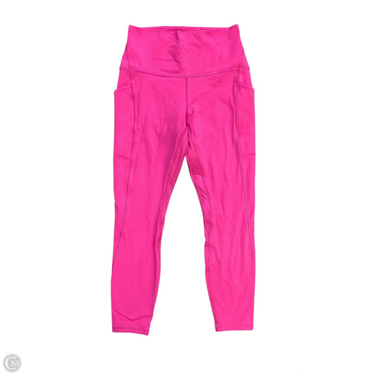 Athletic Leggings By Lululemon In Pink, Size: 8