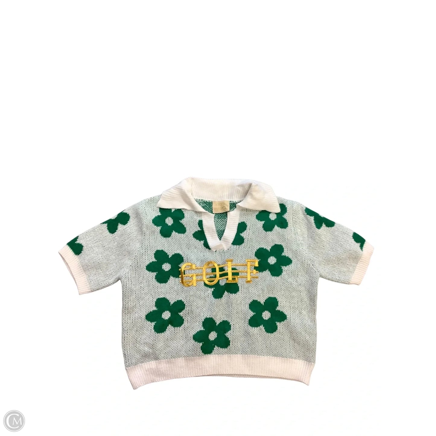 Sweater Short Sleeve By Judith March In Green, Size: L