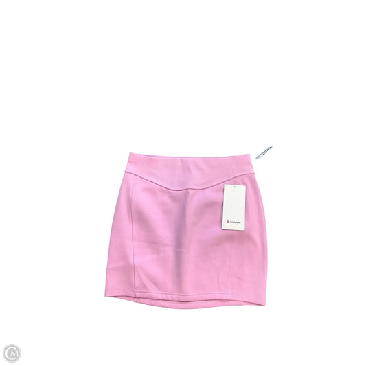Athletic Skirt By Lululemon In Pink, Size: M
