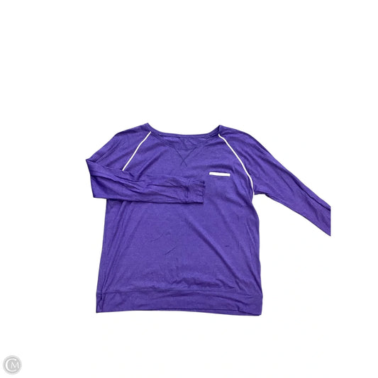 Athletic Top Long Sleeve Crewneck By Lululemon In Purple, Size: M