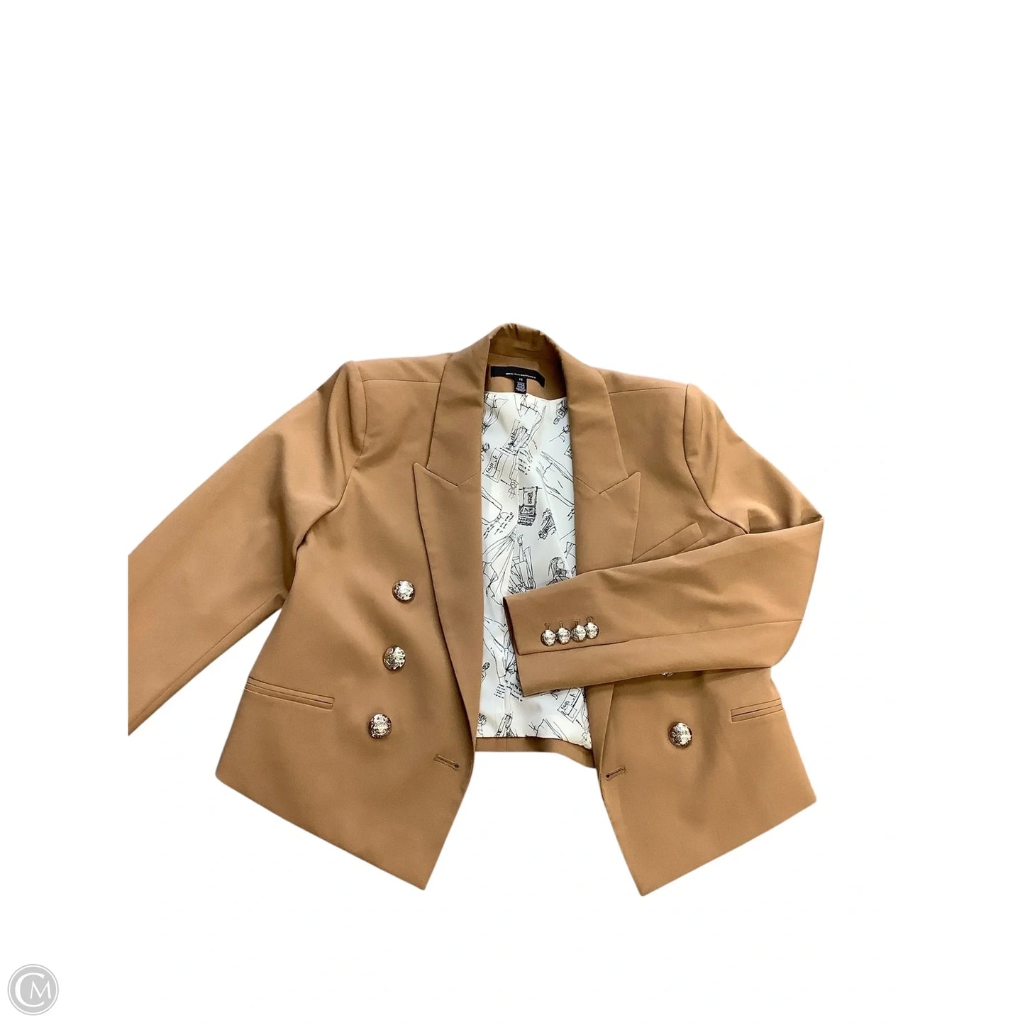 Blazer By White House Black Market In Tan, Size: 12