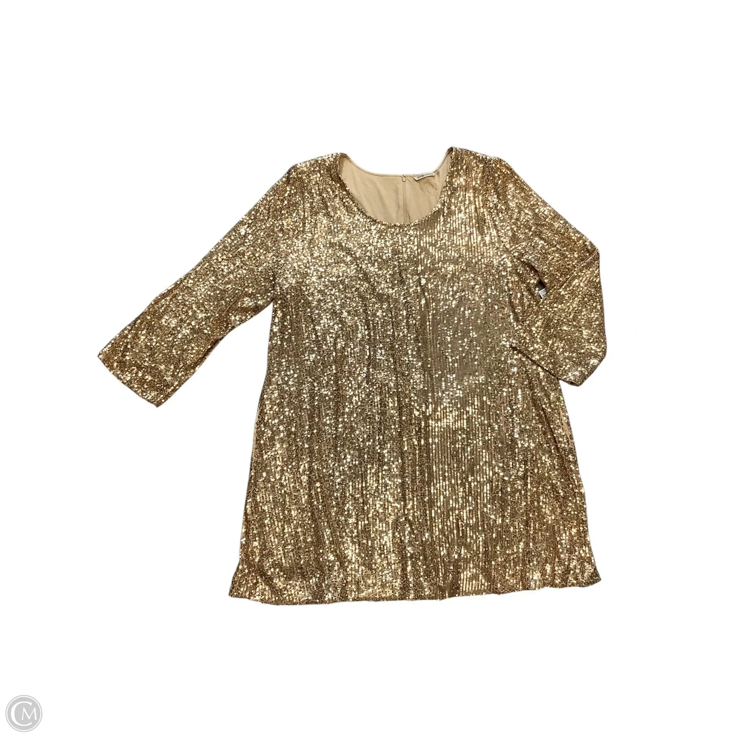 Dress Party Midi By Soft Surroundings In Gold, Size: 3x