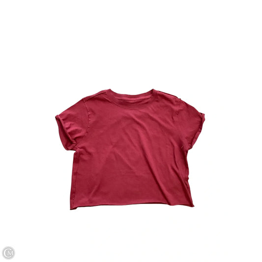 Top Short Sleeve By We The Free In Maroon, Size: M