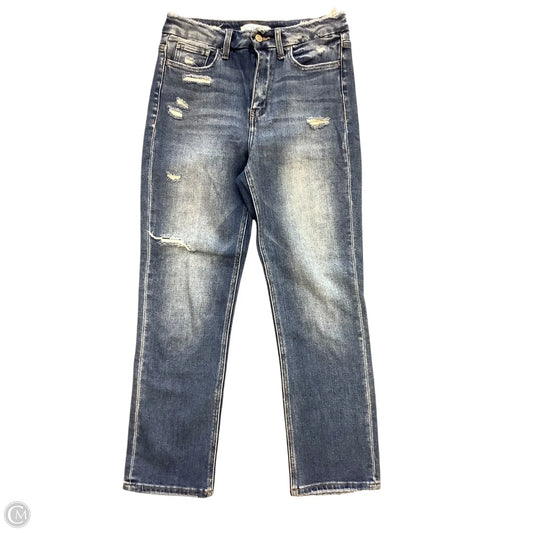 Jeans Straight By Flying Monkey In Blue Denim, Size: 6 (28)