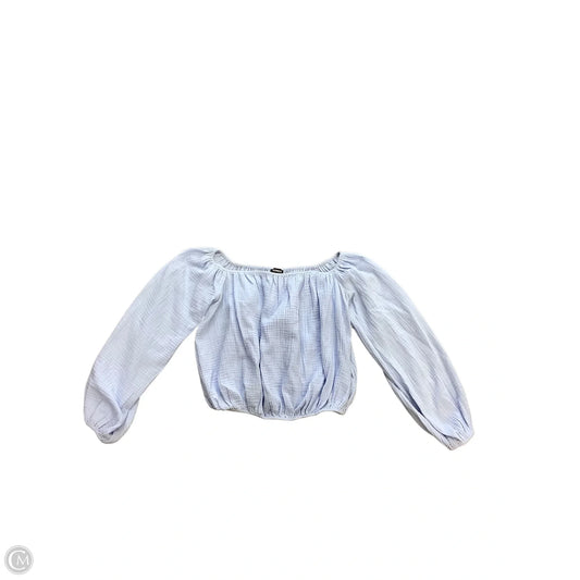 Top Long Sleeve By Express In Blue, Size: S
