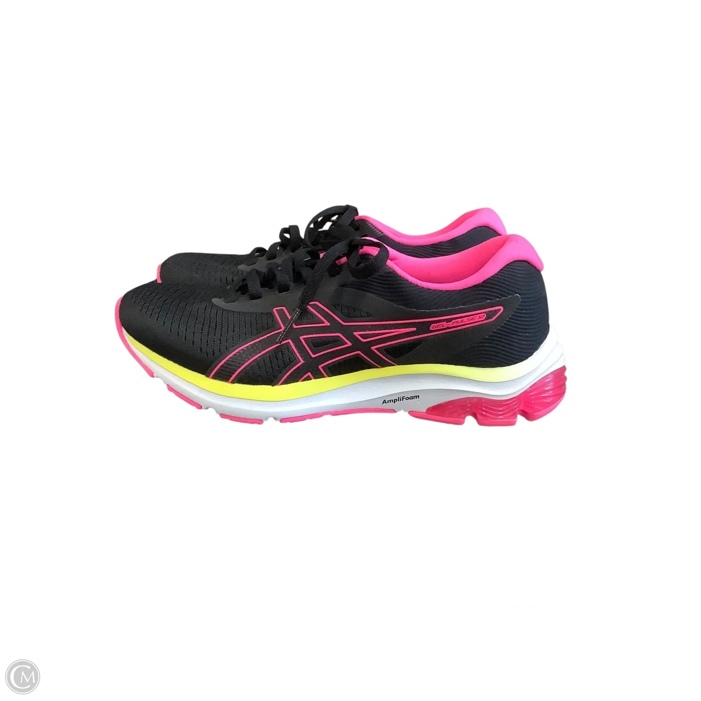 Shoes Athletic By Asics In Black & Pink, Size: 6