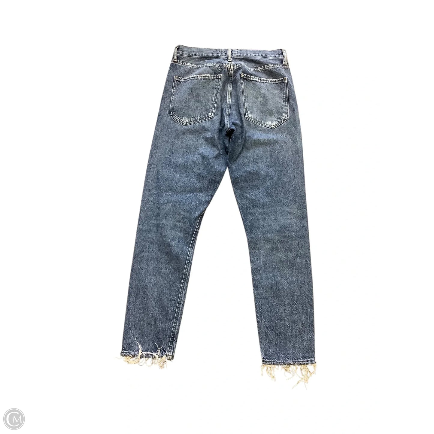 Jeans Straight By Agolde In Blue Denim, Size: 4/26