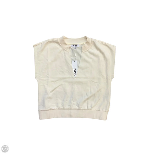 Athletic Top Short Sleeve By 525 In Cream, Size: S