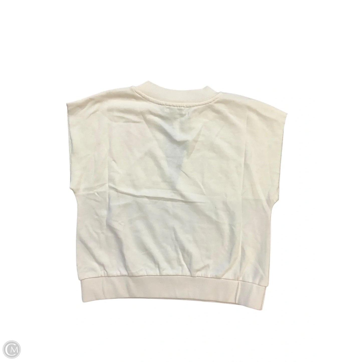 Athletic Top Short Sleeve By 525 In Cream, Size: S