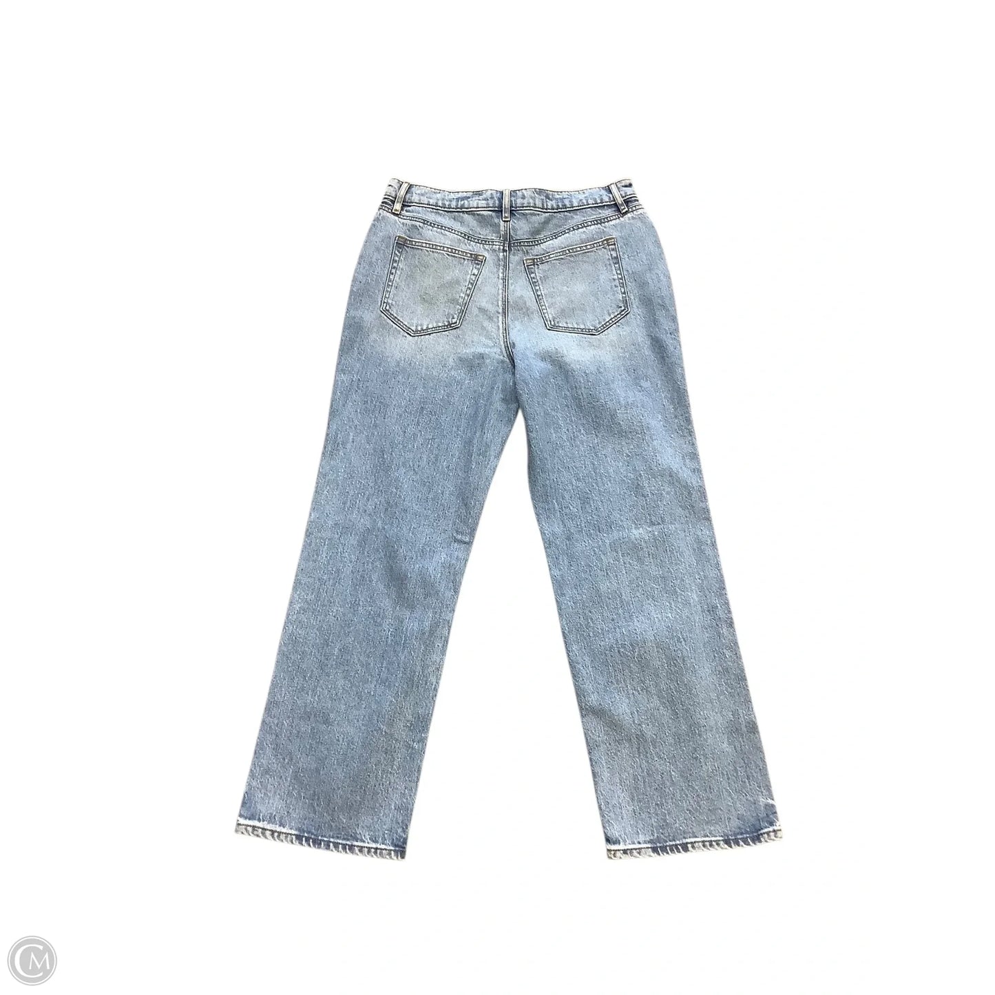 Jeans Straight By Loft In Blue Denim, Size: 10