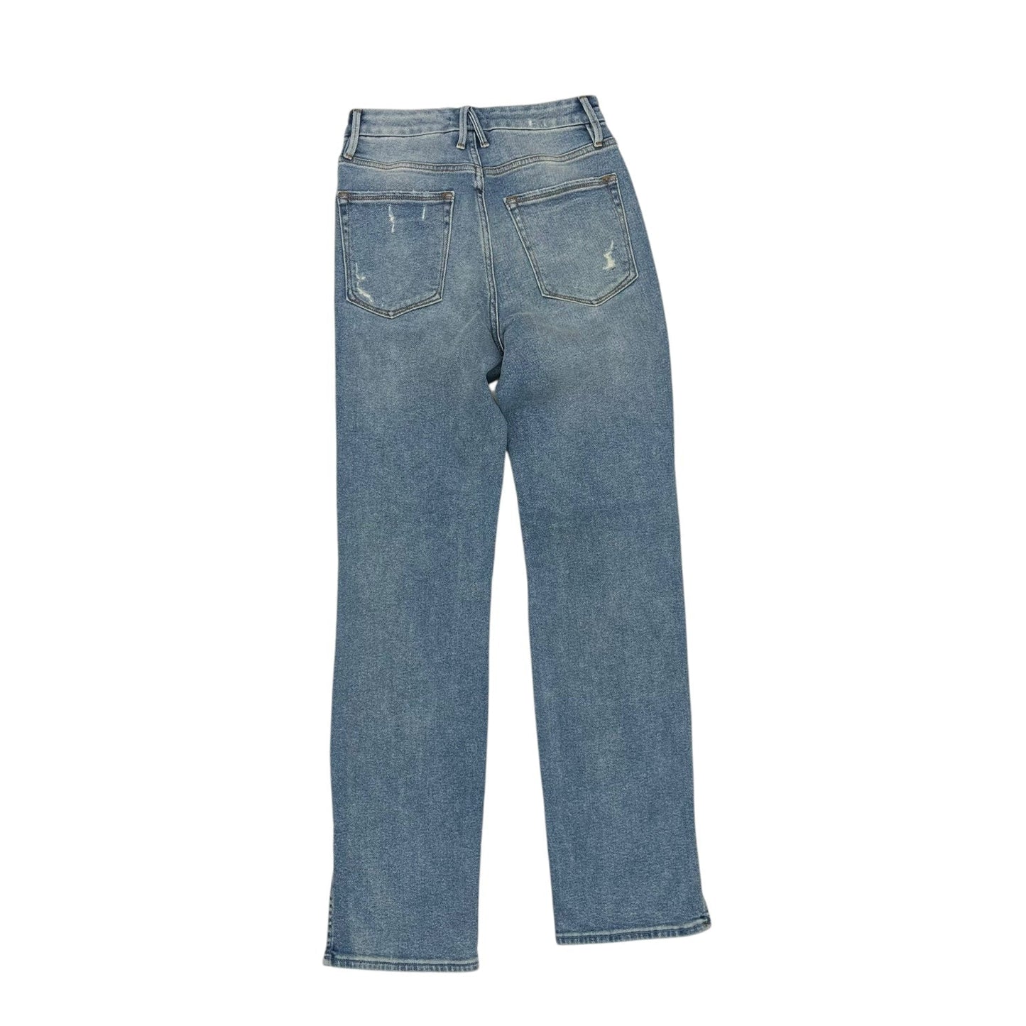 Jeans Straight By Good American In Blue Denim, Size:4
