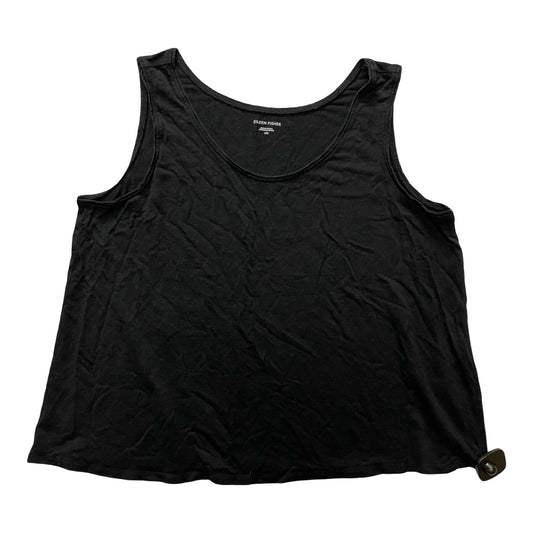 Top Sleeveless Designer By Eileen Fisher In Black, Size:L