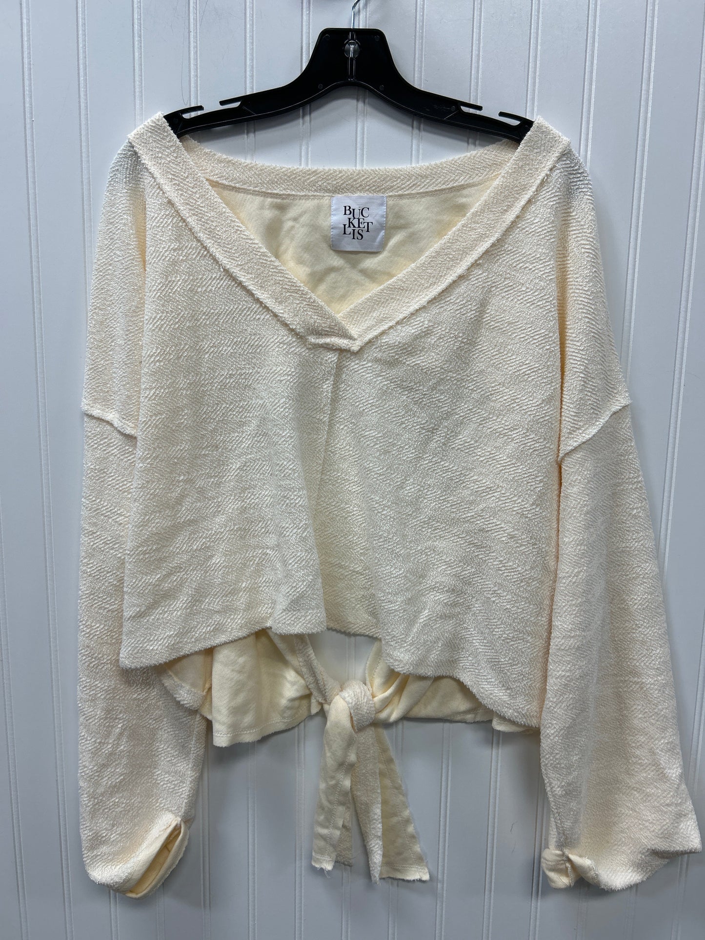 Top Ls By Bucketlist In Cream, Size:L