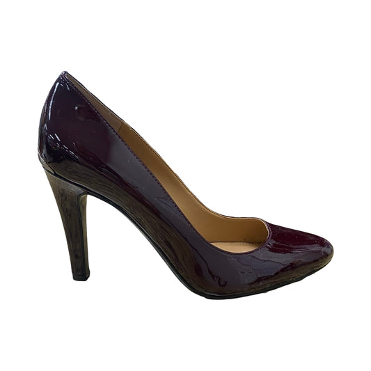 Shoes Heels Stiletto By Calvin Klein In Maroon, Size:7.5