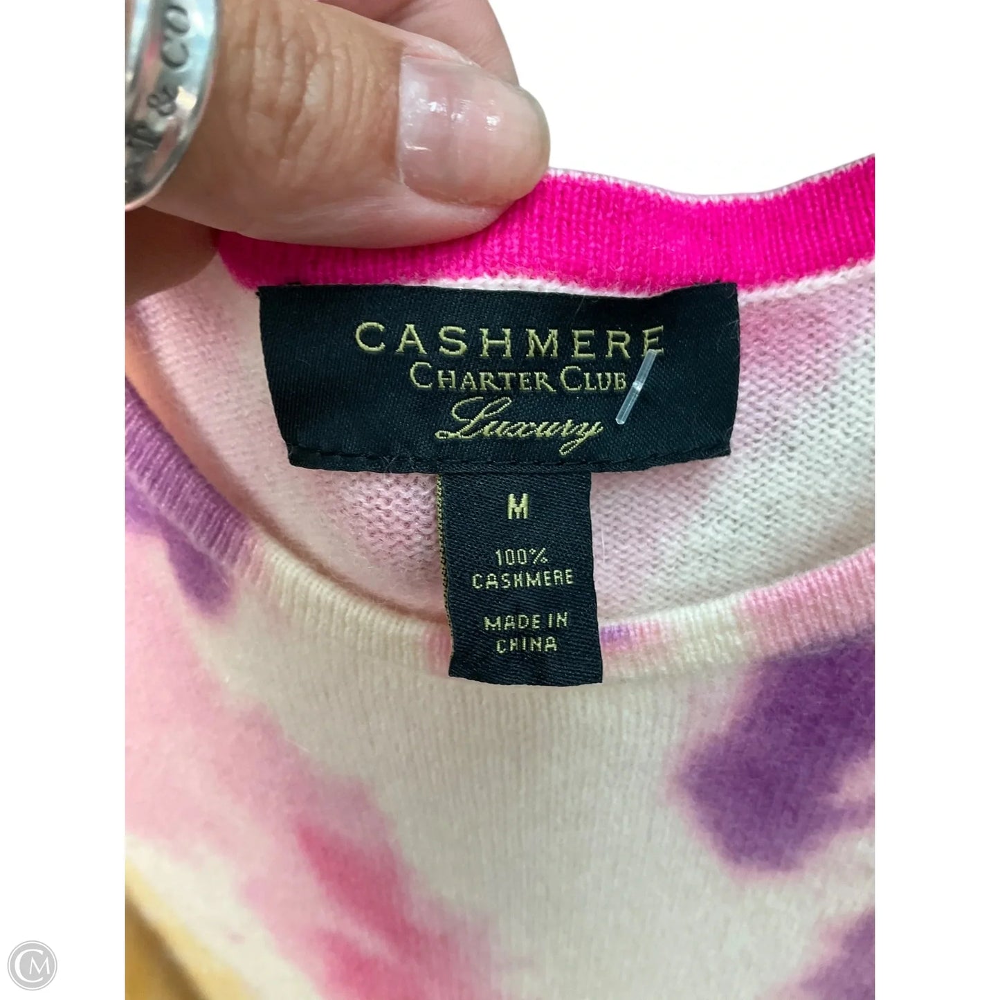 Sweater Cashmere By Charter Club In Yellow, Size: M