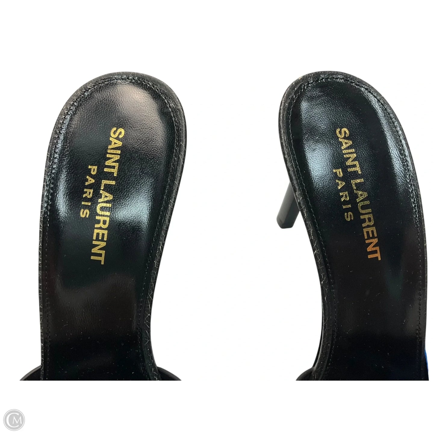 Shoes Luxury Designer By Yves Saint Laurent In Black, Size: 8.5