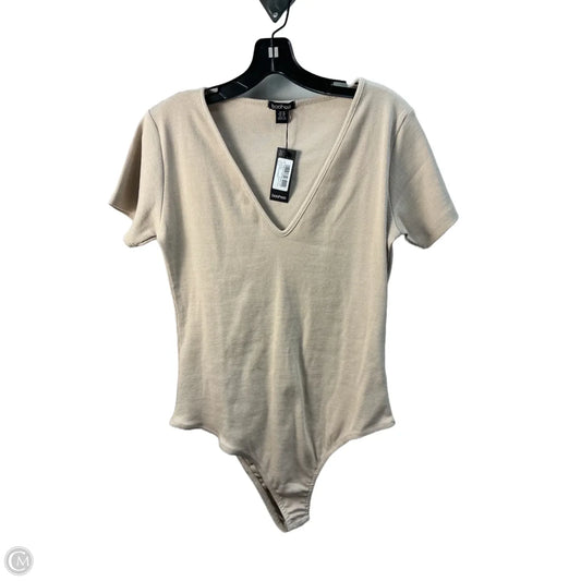 Bodysuit By Boohoo Boutique In Tan, Size: Xl