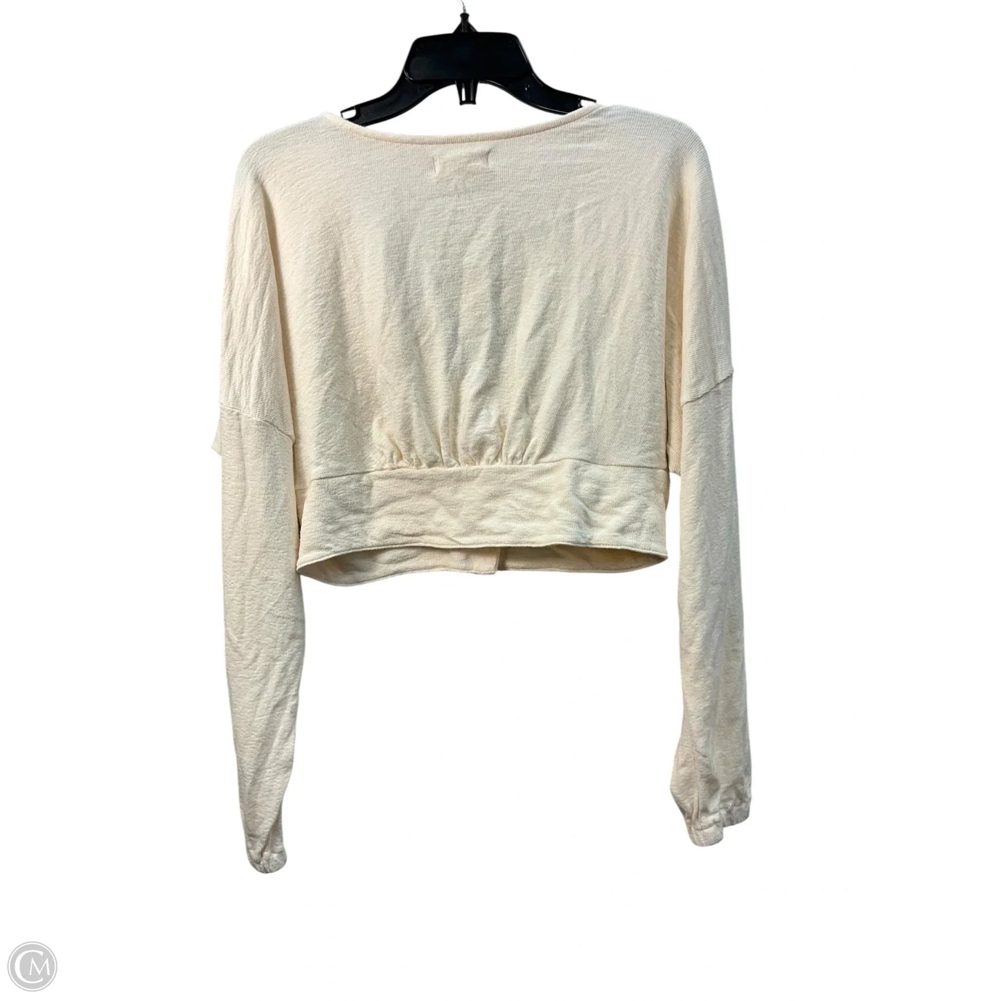 Top Long Sleeve By Madewell In Cream, Size: M