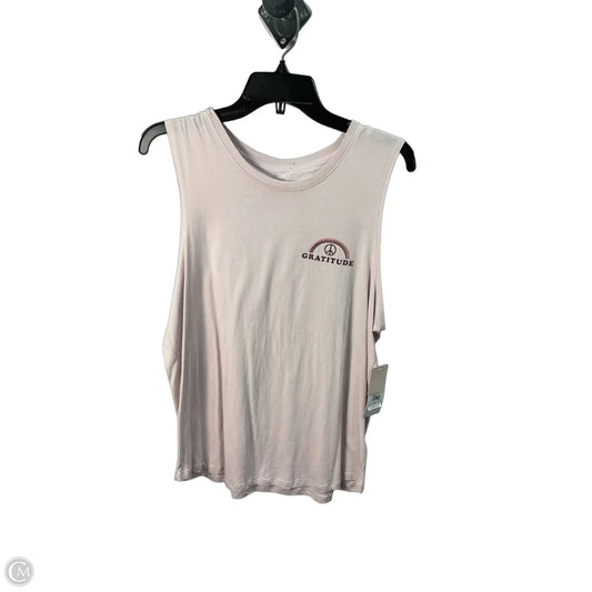 Athletic Tank Top By Spiritual Gangster In Pink, Size: Xl