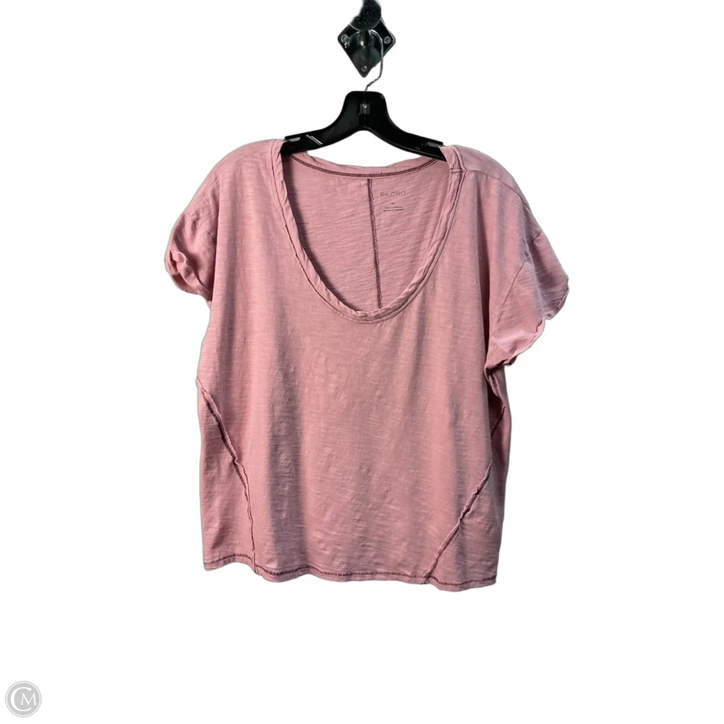 Top Short Sleeve By Pilcro In Pink, Size: Xl
