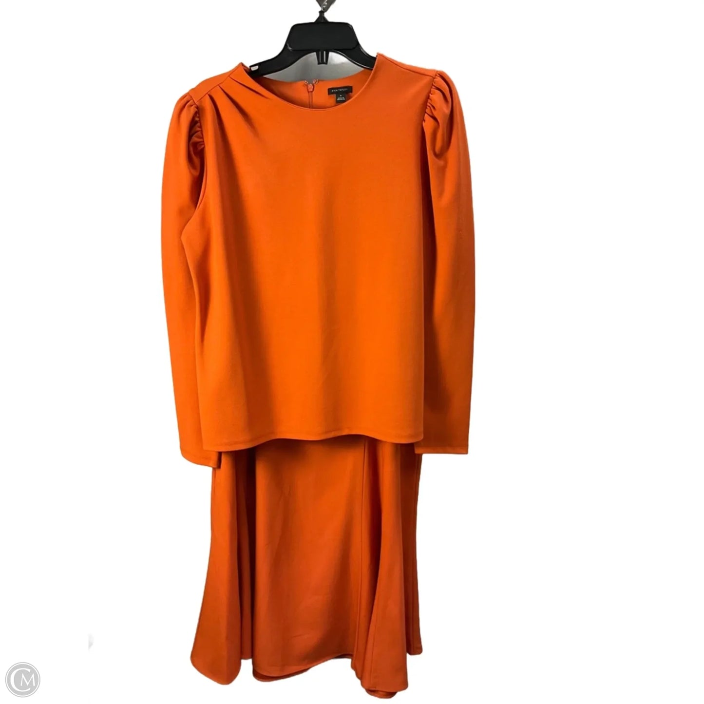 Skirt Set 2pc By Ann Taylor In Orange, Size: M