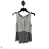 Top Sleeveless By Hem & Thread In Black, Size: M