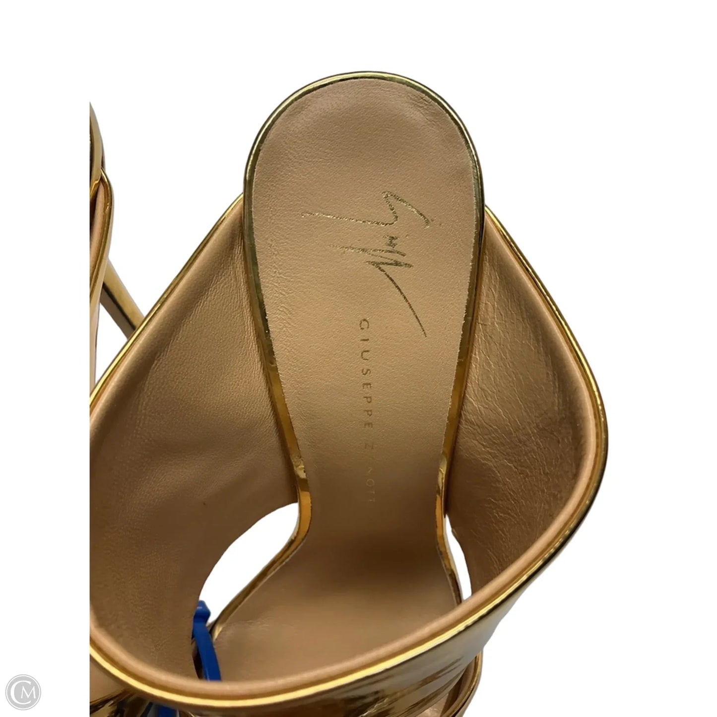 Shoes Designer By Giuseppe Zanotti In Gold, Size: 5