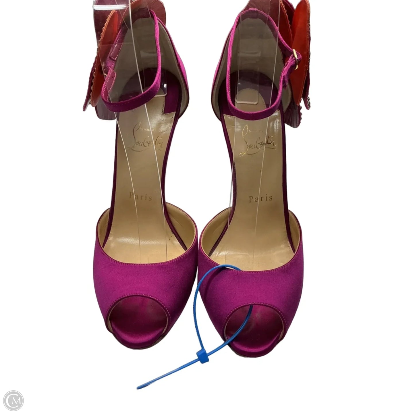 Shoes Luxury Designer By Christian Louboutin In Pink, Size: 9.5