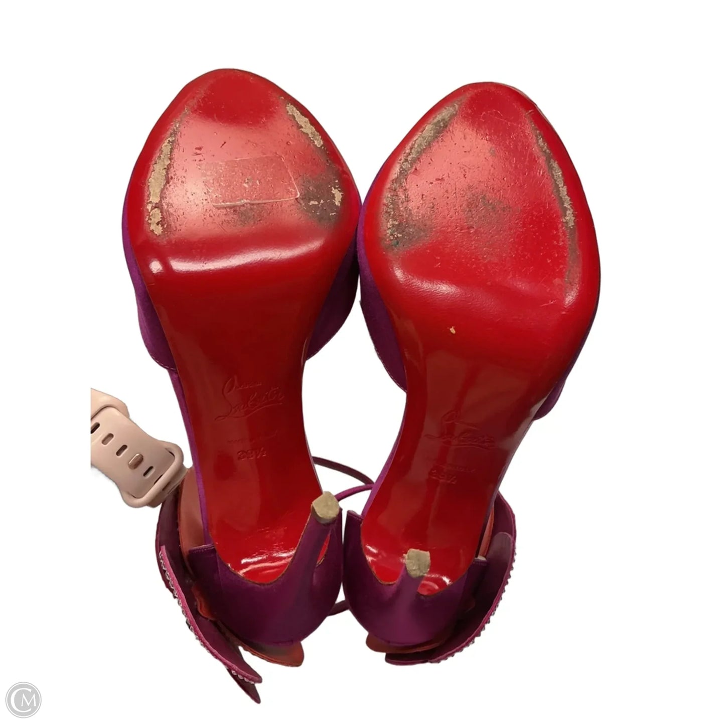 Shoes Luxury Designer By Christian Louboutin In Pink, Size: 9.5