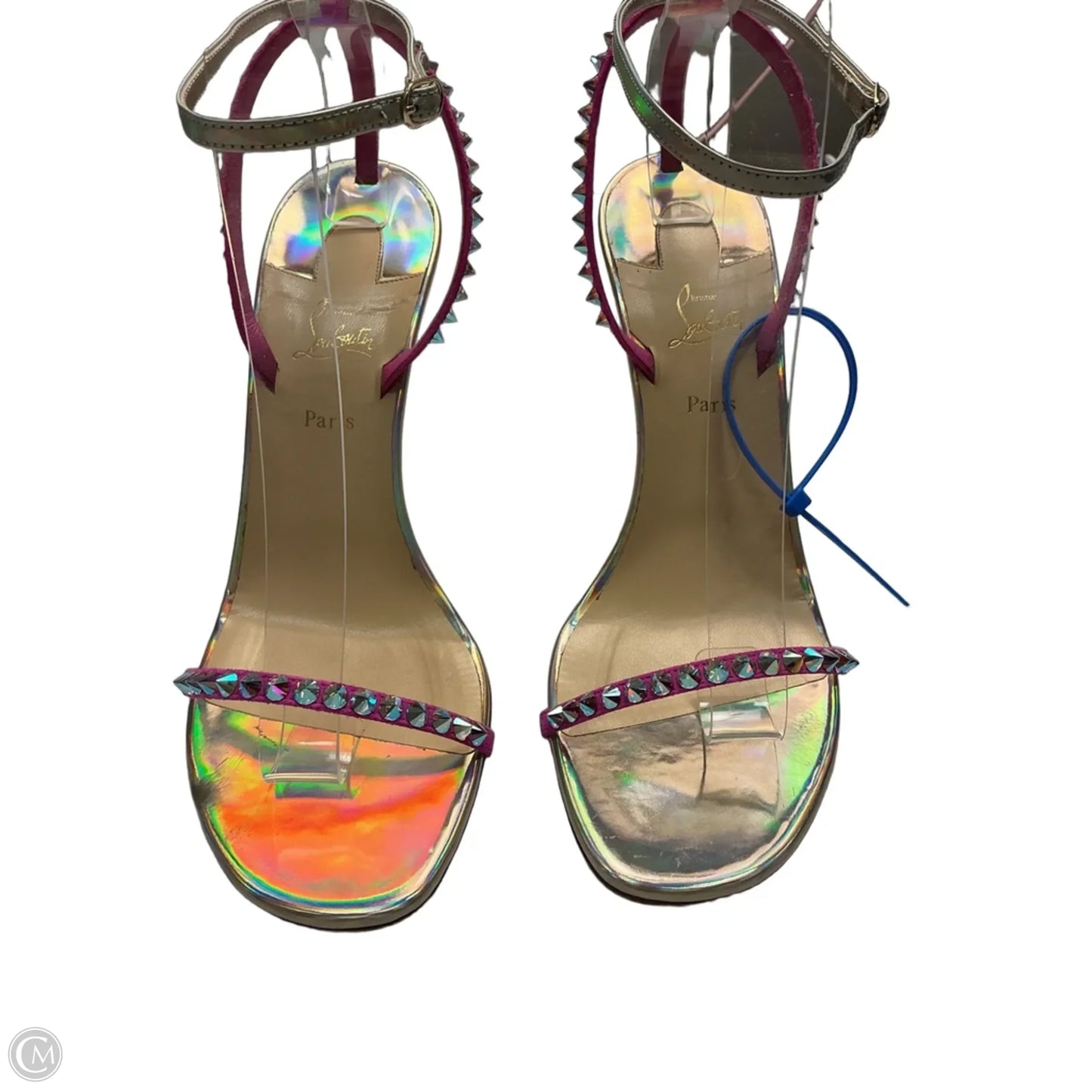Shoes Luxury Designer By Christian Louboutin In Pink, Size: 9