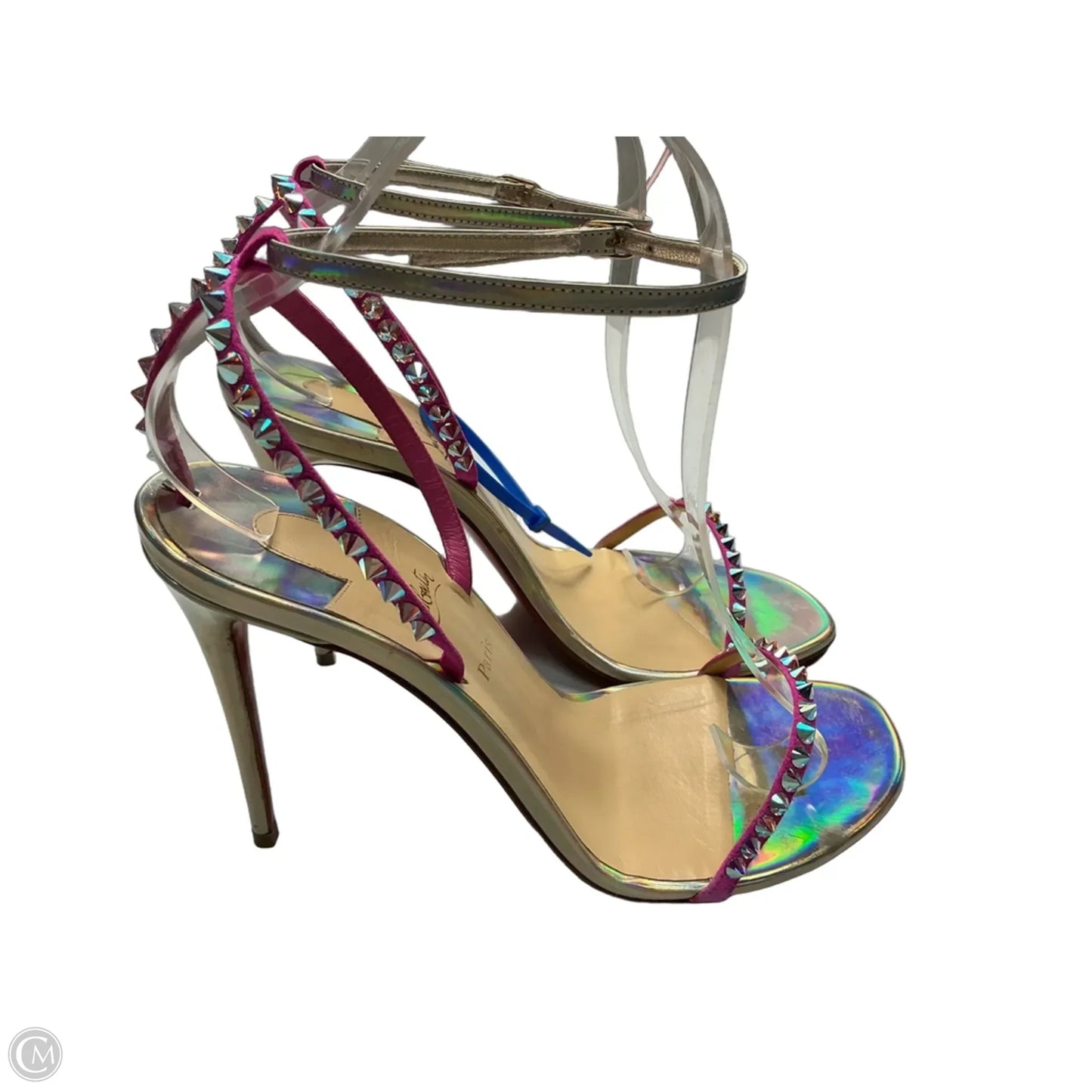 Shoes Luxury Designer By Christian Louboutin In Pink, Size: 9