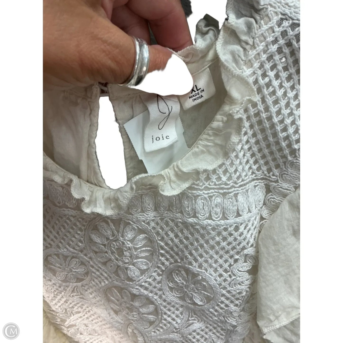 Top Sleeveless By Joie In Cream, Size: Xl